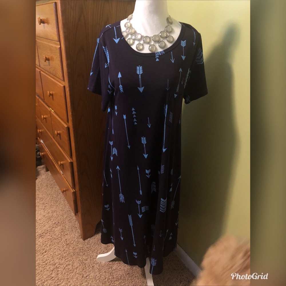 Lularoe Purple and Light Blue Carly